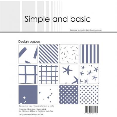 Simple and Basic Paper Pad Designpapier - Basic Eggplant